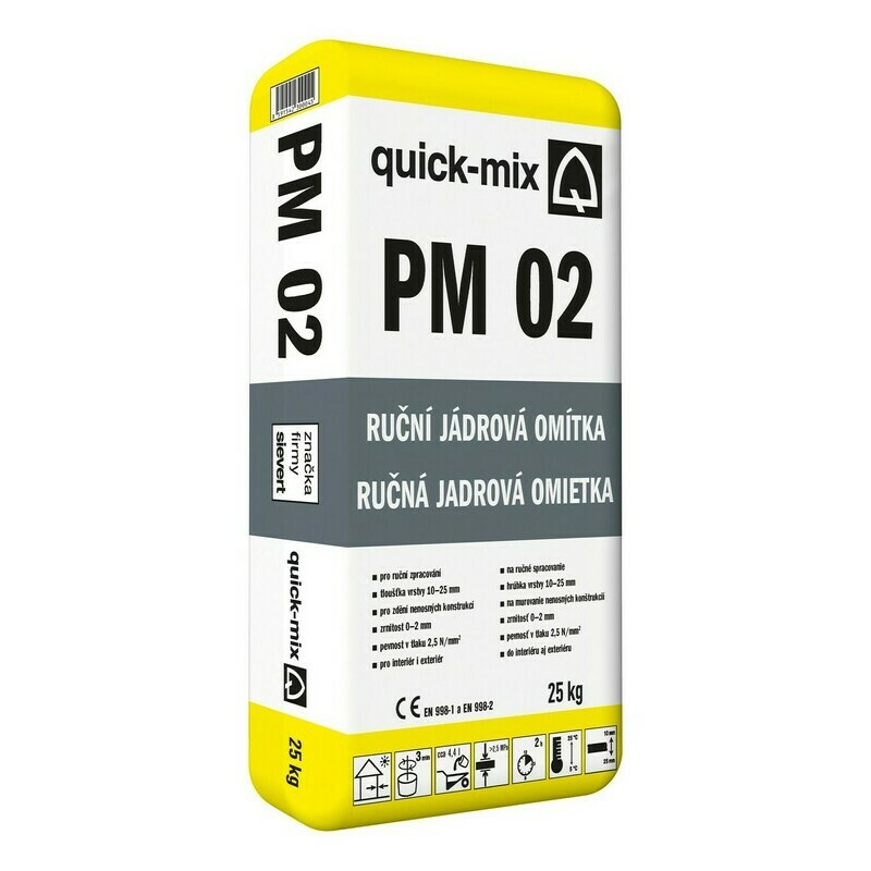 Omítka jádrová Sakret/Quick-mix PM 02 25 kg Quick-mix