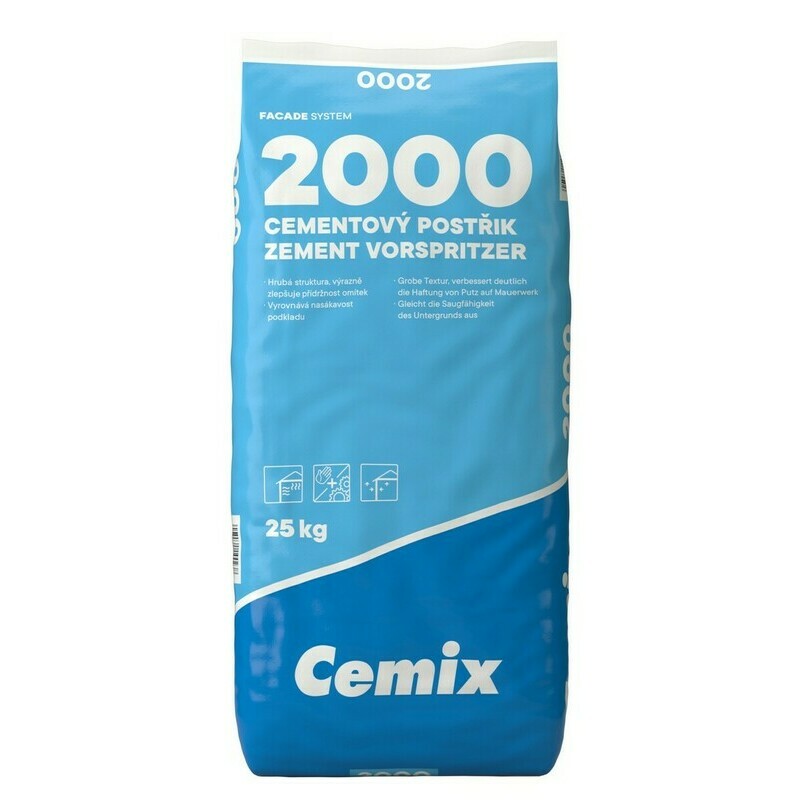 Postřik cementový Cemix 2000 25 kg Cemix