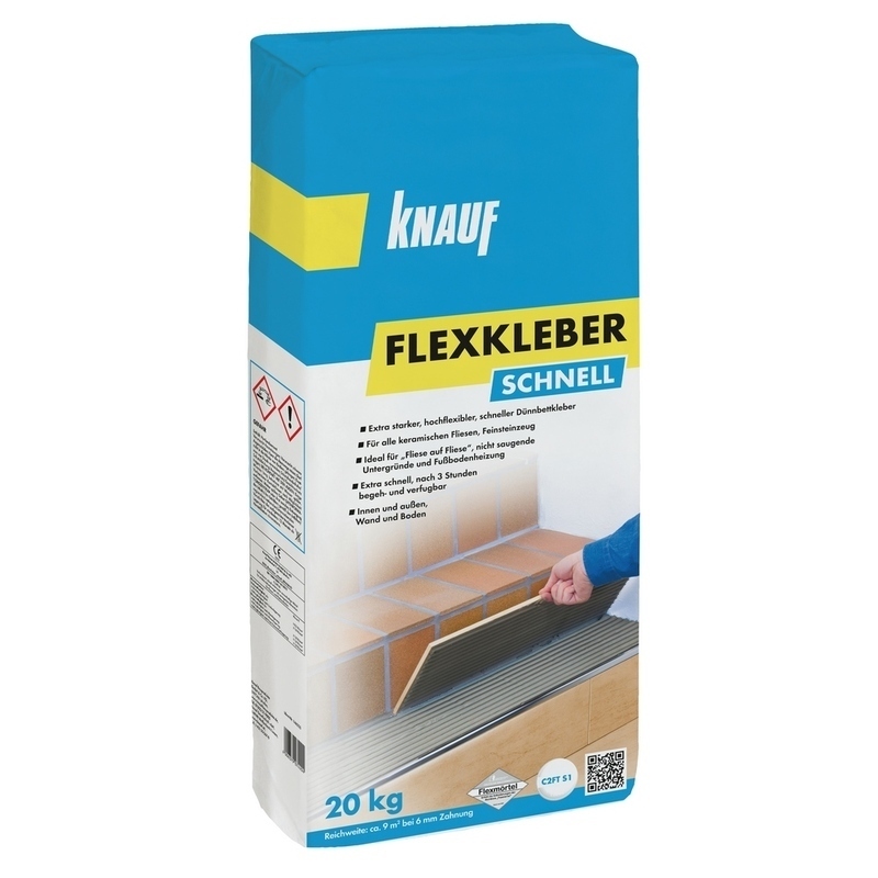 Lepidlo cementové rychletuhnoucí Knauf Flexkleber Schnell 20 kg Knauf