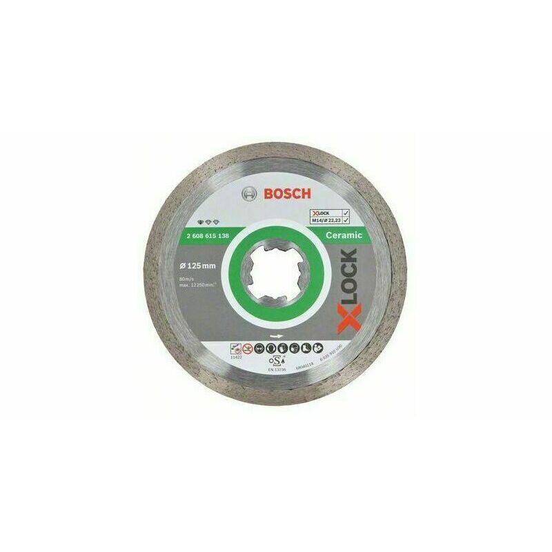 Kotouč řezný DIA Bosch Standard for Ceramic X-LOCK 125×22