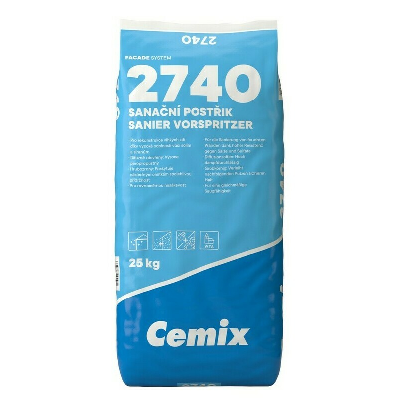 Postřik sanační Cemix 2740 25 kg Cemix