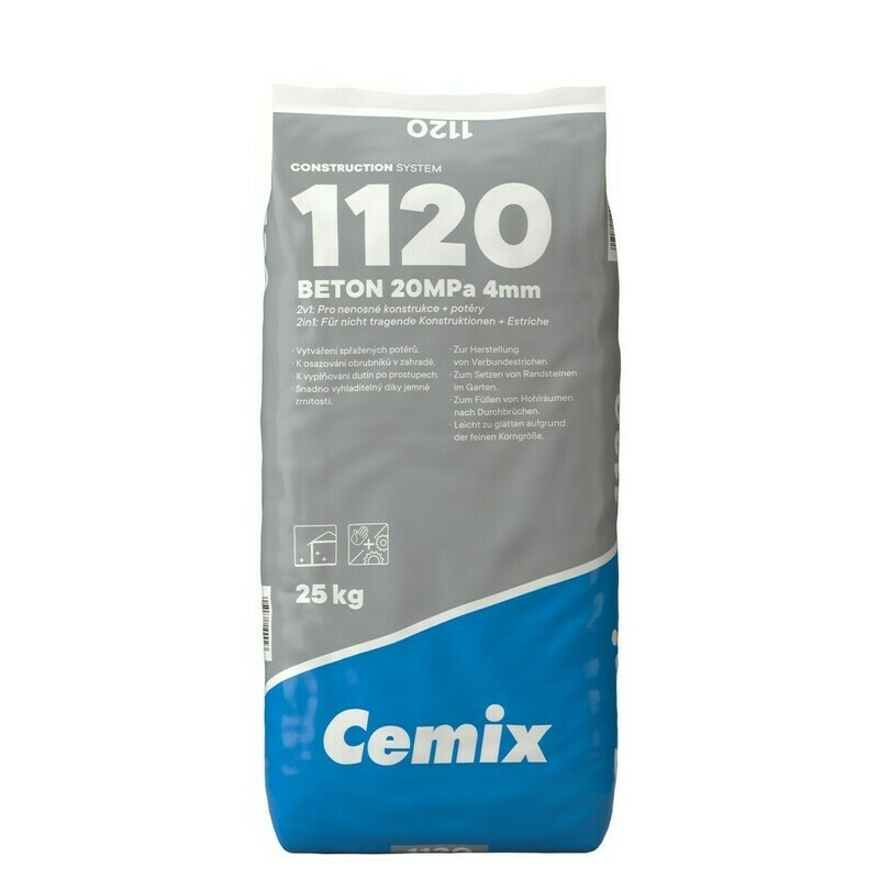 Beton C16/20 Cemix 1120 25 kg Cemix