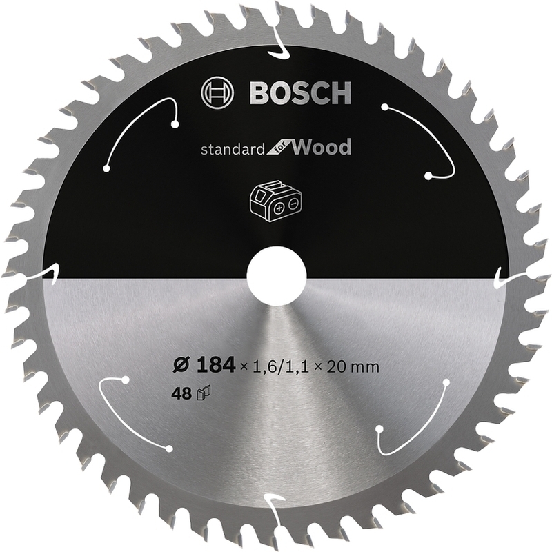 Kotouč pilový Bosch Standard for Wood AKU 184×20×1