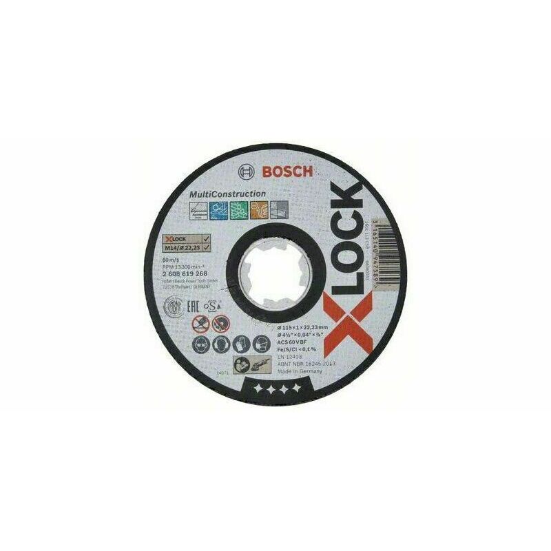 Kotouč řezný Bosch Multi Construction X-LOCK 115×1 mm BOSCH