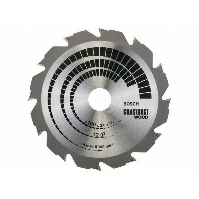 Kotouč pilový Bosch Construct Wood 190×30×2