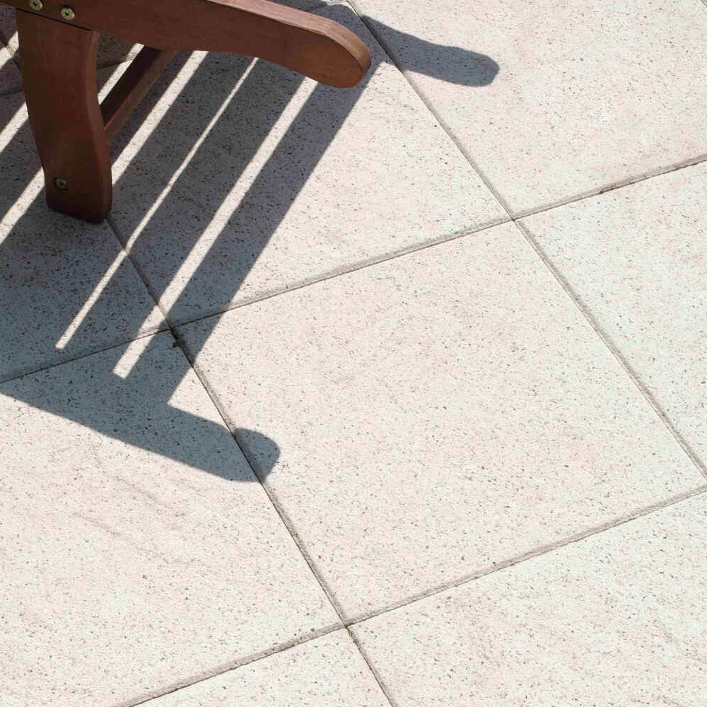 Dlažba betonová BEST TERASOVÁ reliéfní rubio tryskaná bílá 400×400×40 mm BEST