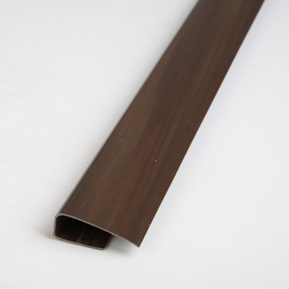 Profil okrajový plastový tmavé dřevo 3000 mm HOPA CZ