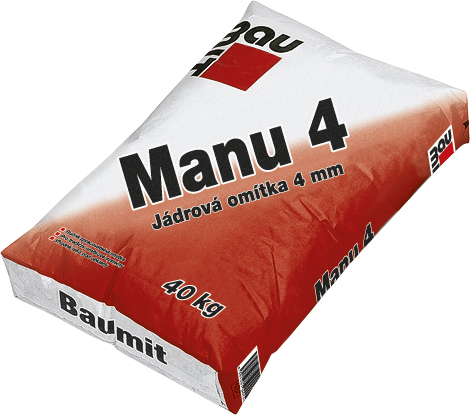 Omítka jádrová Baumit Manu 4 4 mm 40 kg BAUMIT