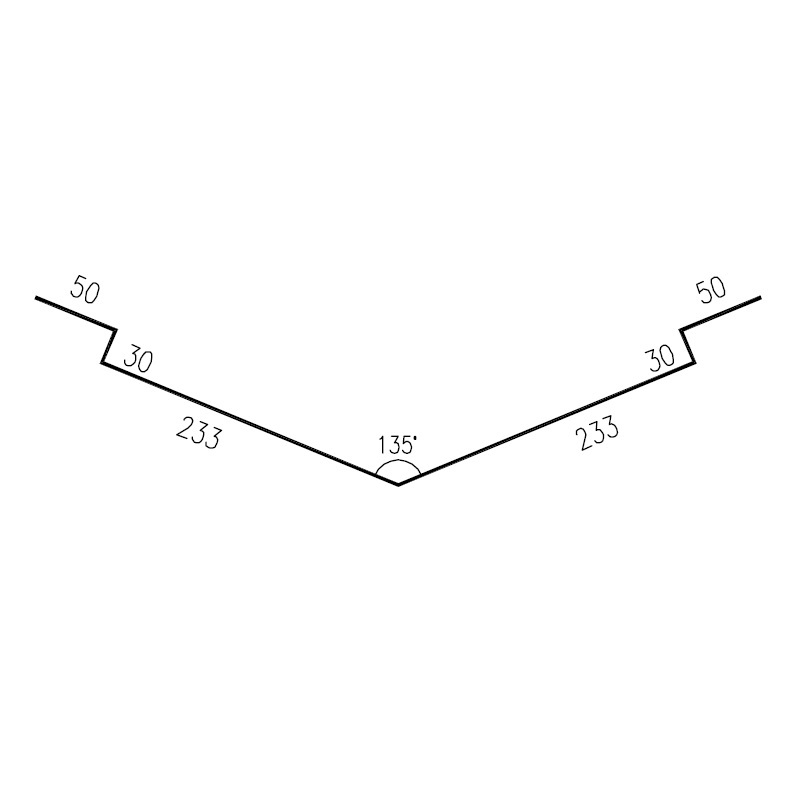 Úžlabí RS625Z-135-30 SP25 RAL3011 0