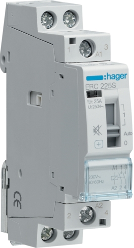 Stykač se sníženou hlučností Hager ERC225S Hager
