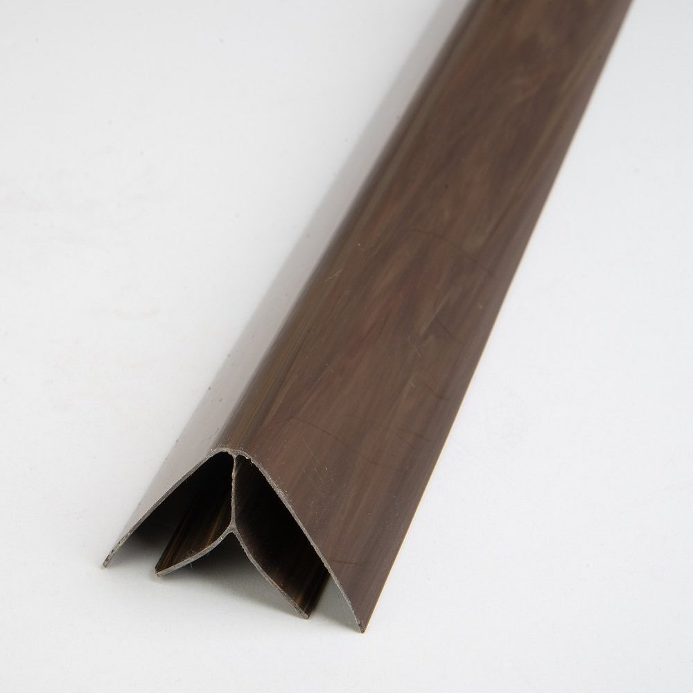 Profil vnitřní rohový plastový tmavé dřevo 3000 mm HOPA CZ
