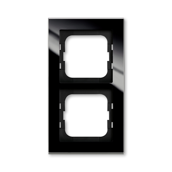 Rámeček ABB Busch-axcent dvojnásobný sklo černé ABB