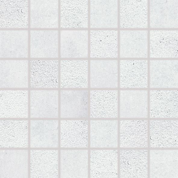 Mozaika Rako Cemento 5×5 cm (set 30×30 cm) světle šedá DDM06660 RAKO