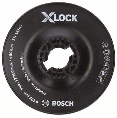 Talíř opěrný Bosch X-LOCK 125 mm hrubá BOSCH