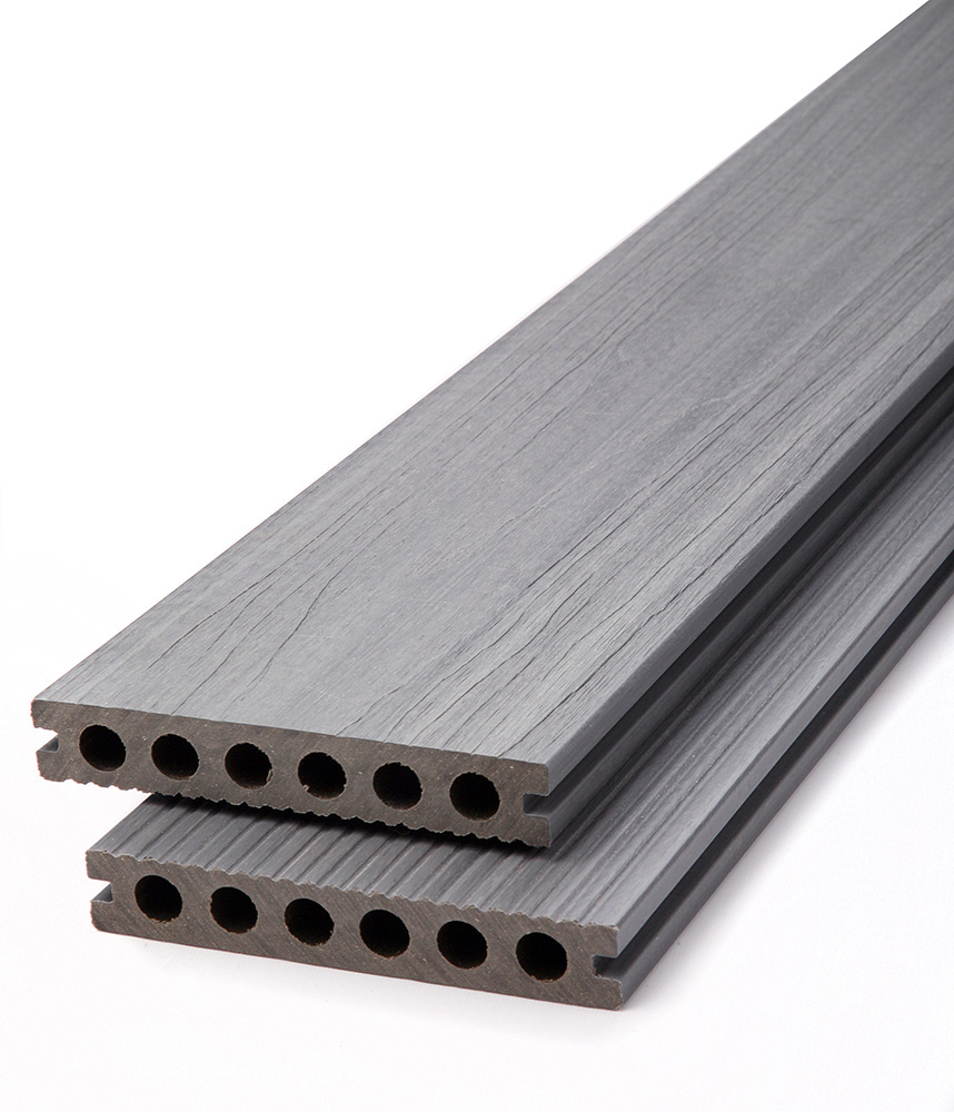 Prkno terasové dřevoplastové DŘEVOplus PROFI grey 23×138×4000 mm EFIOS