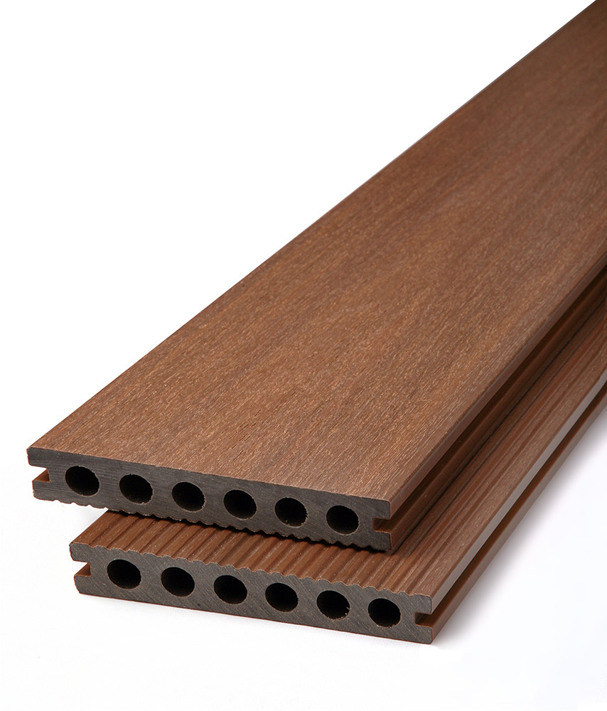 Prkno terasové dřevoplastové DŘEVOplus PROFI teak 23×138×4000 mm EFIOS