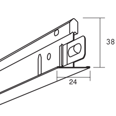 Profil hlavní Ecophone Connect T24 24×38×3700 mm Saint-Gobain Ecophon AB (PL)