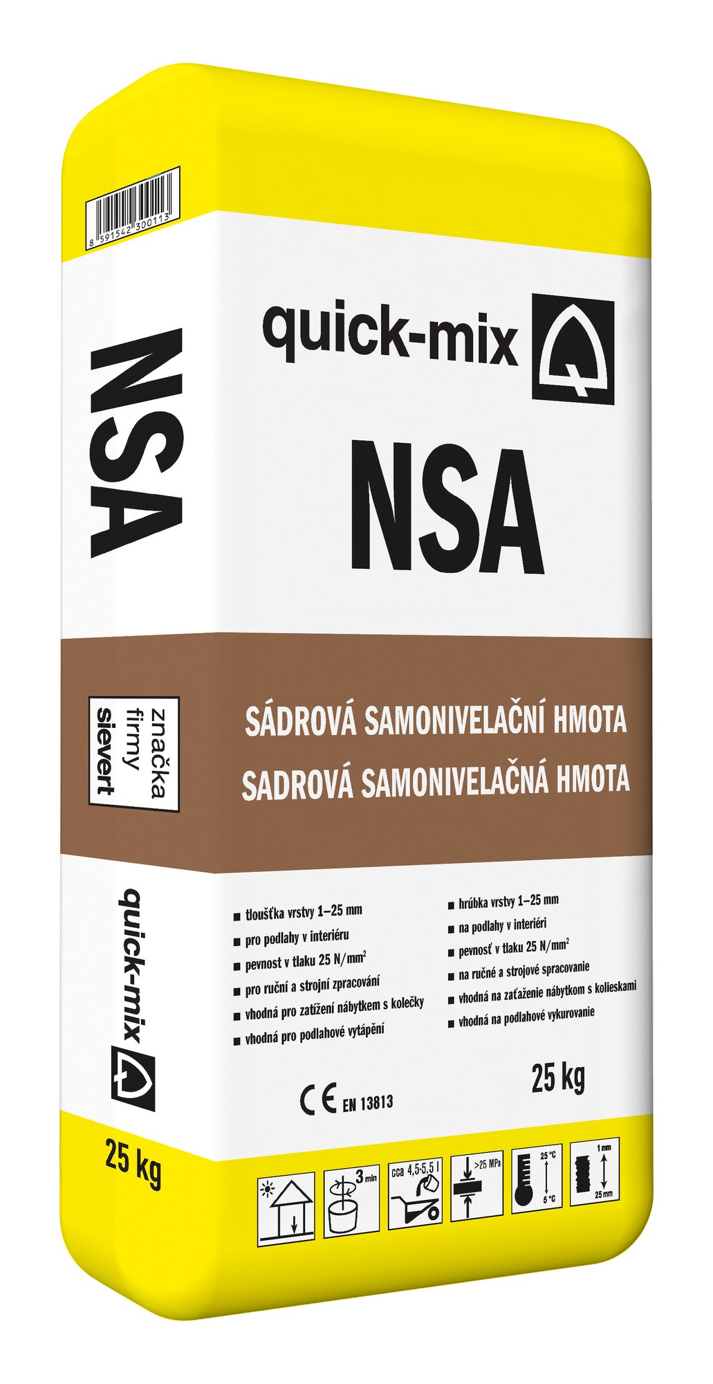 Hmota samonivelační Sakret/Quick-mix NSA 25 kg Quick-mix