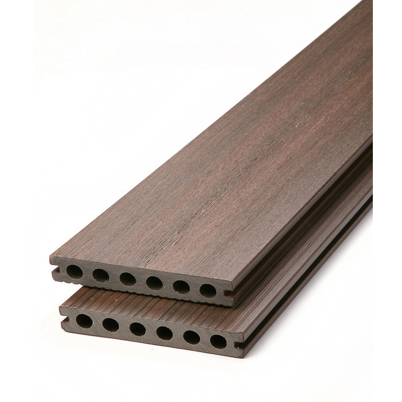 Prkno terasové dřevoplastové DŘEVOplus PROFI walnut 23×138×4000 mm EFIOS