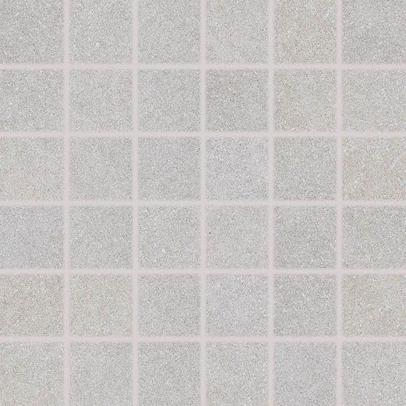 Mozaika Rako Block 5×5 cm (set 30×30 cm) světle šedá DDM06780 RAKO
