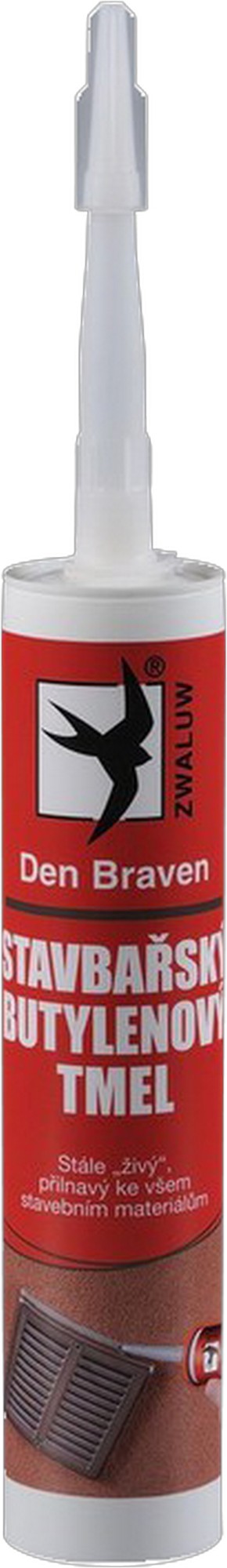 Tmel stavbařský butylenový Den Braven bílý 600 ml DEN BRAVEN
