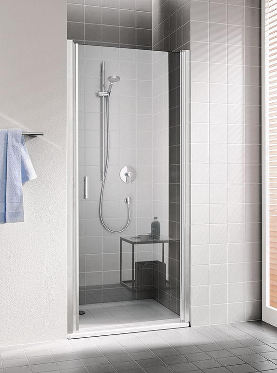 Dveře sprchové Kermi CADA XS CK1WL 900 mm levé stříbrná/čiré sklo KERMI