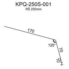 Okapový plech RS250S-120 SP35 2V16A 0