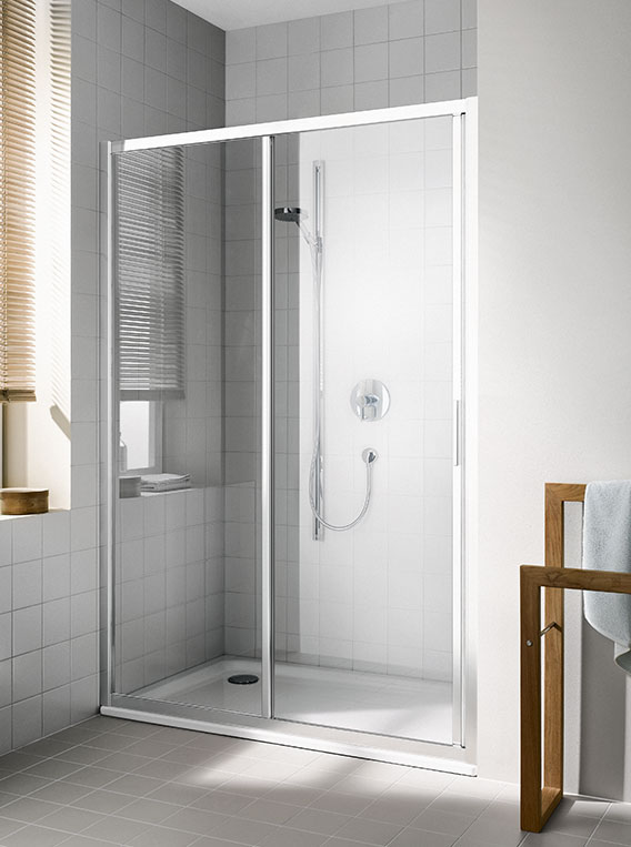 Dveře sprchové Kermi CADA XS CKG2L 1400 mm levé stříbrná/čiré sklo KERMI
