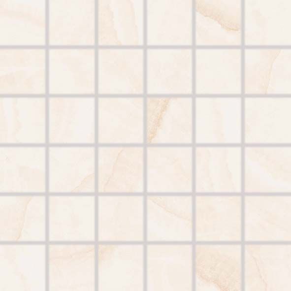 Mozaika Rako Onyx 5×5 cm (set 30×30 cm) světle béžová WDM05834