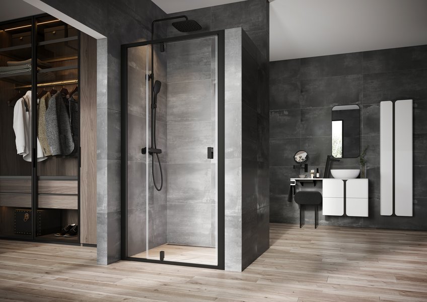 Dveře sprchové Ravak NDOP2 1 100 mm black/transparent