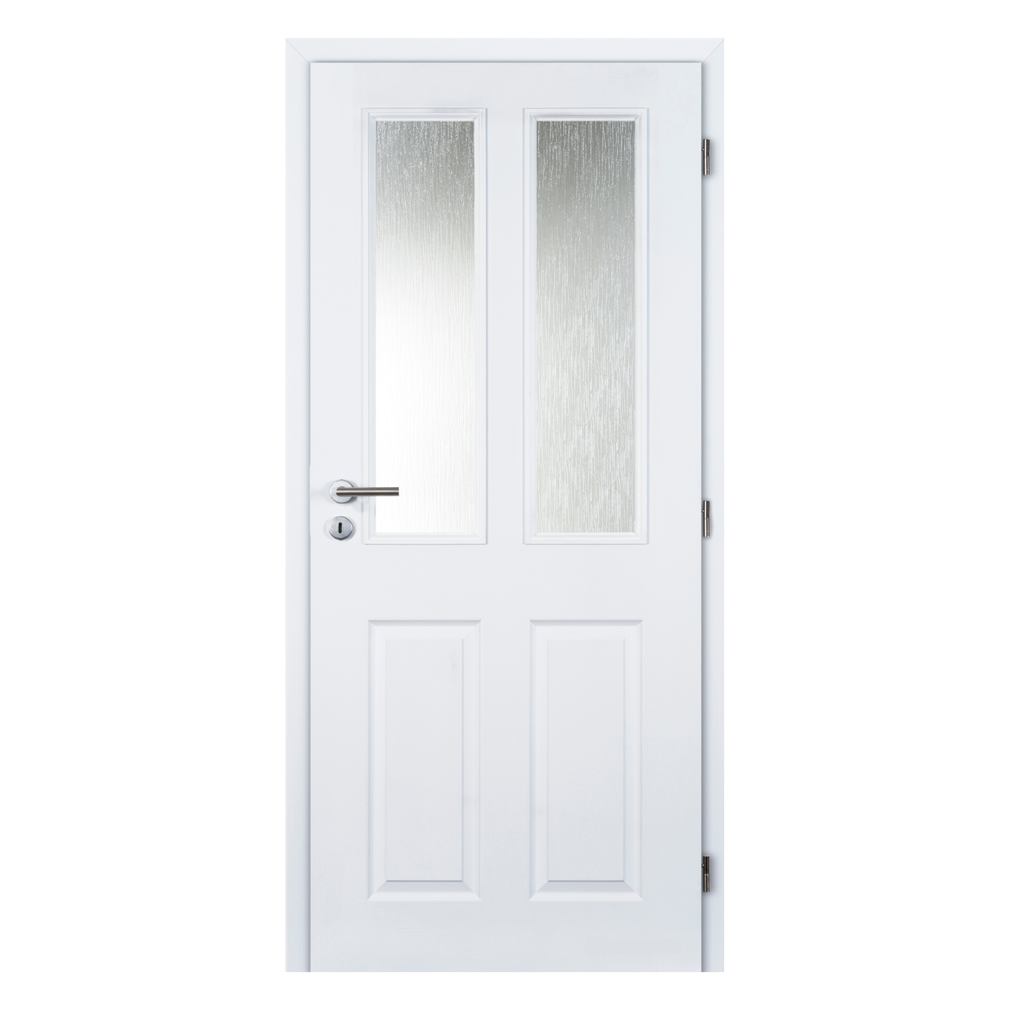 Dveře prosklené profilované Doornite ACHILLES pravé 600 mm bílé Masonite