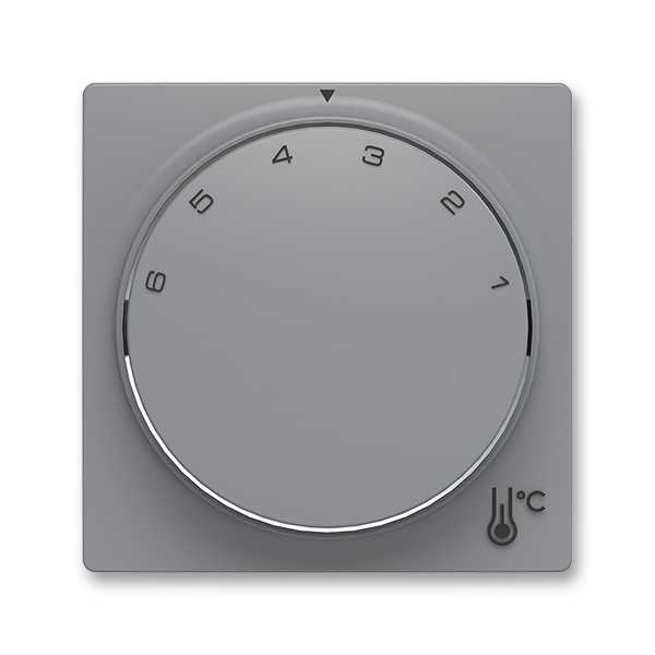 Kryt termostat otočný prostor ABB Zoni šedá