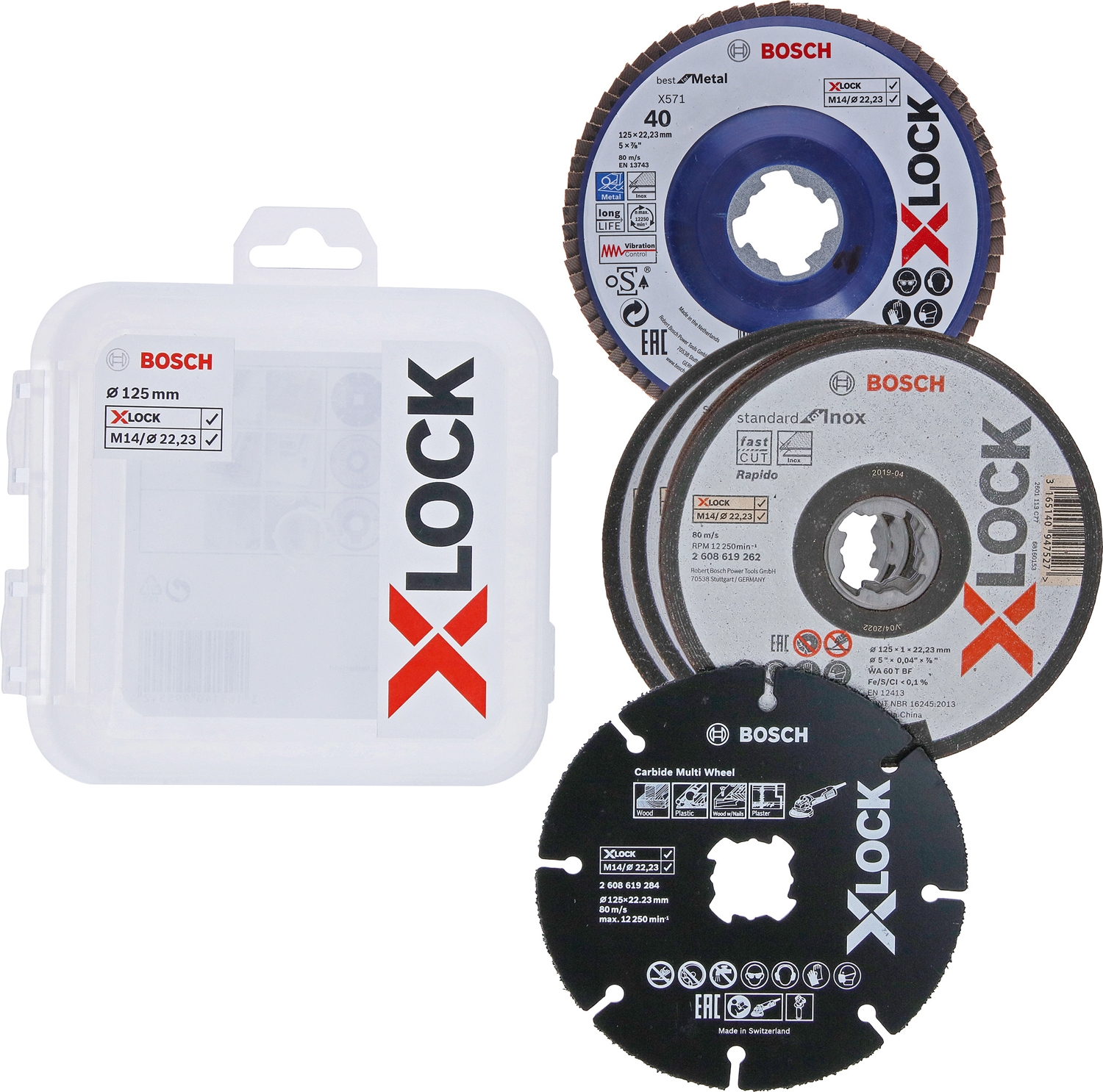 Sada kotoučů Bosch X-LOCK CMW 125×22