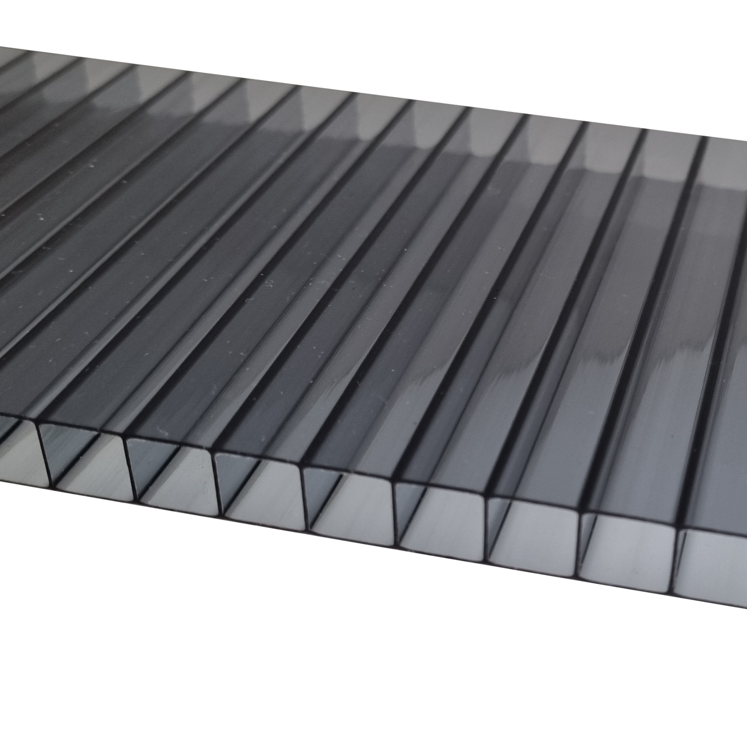 Deska polykarbonátová dutinková MULTICLEAR 10 BOX 2 WALL 2UV antracit 2 100×1 840 mm ARLA PLAST