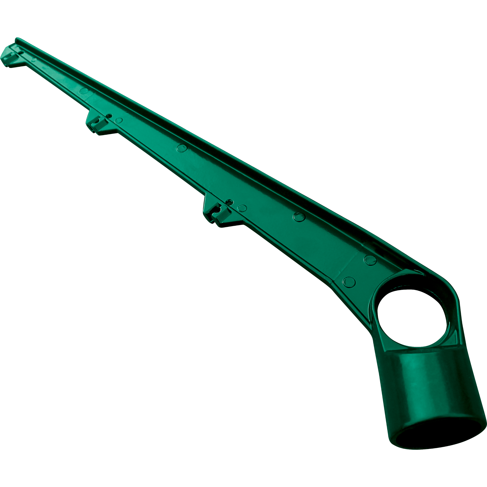 Bavolet jednostranný Ideal Al + PVC zelený na sloupek průměru 48 mm Pilecký